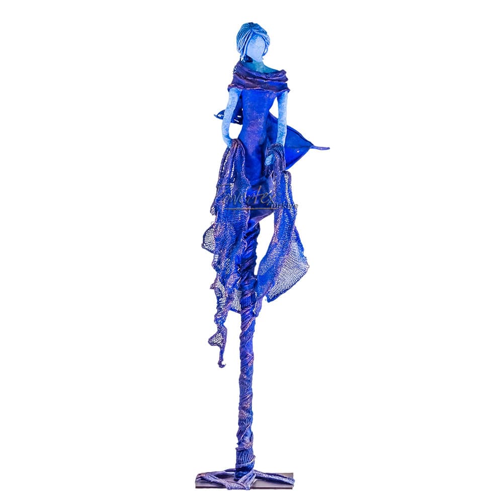 Powertex Kumaş Sertleştirici Mavi Renk-blue Örnek Mavili Kadın Heykeli